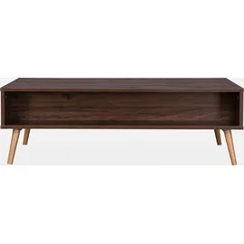 sweeek - Couchtisch mit Rohrgeflecht 110 x 59 x 39 cm