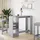 vidaXL Bartisch mit Regal 124 x 46 x 103,5 cm Grau