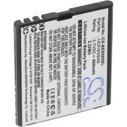 AccuCell Akku passend für Bea-fon SL495, Bea-fon SL595, Bea-fon SL595 Plus, 3,7V, 600mAh
