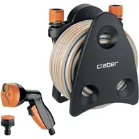 Claber Mini-Set Balcony, Schlauchbox mit Zubehör, an der Wand