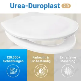 LOBENSWERK Toilettendeckel mit Absenkautomatik Weiß