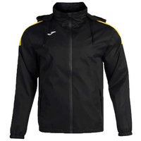 Joma Regenjacke Trivor, Schwarz/Gelb, 164 - Schwarz