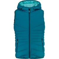 CMP Kid G Vest Fix Hood Teal 110