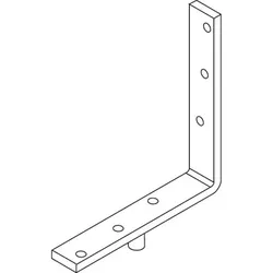 Bodenführungsrolle mit Winkel, Drehpunkt 60 mm
