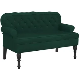 vidaXL Sitzbank Dunkelgrün 119,5 x 64,5 x 75 cm Samt