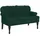 vidaXL Sitzbank Dunkelgrün 119,5 x 64,5 x 75 cm Samt