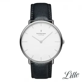 Nordgreen Native Quarz Edelstahl 32 mm NR32SILEBLXX