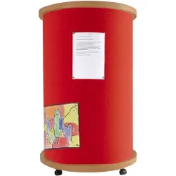 Mobile Litfaßsäule aus hochwertigem Klettenstoff