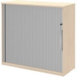 Röhr-Bush röhr Techno Rollladenschrank ahorn, silber 4 Fachböden 120,0 x 43,0 x 111,7 cm