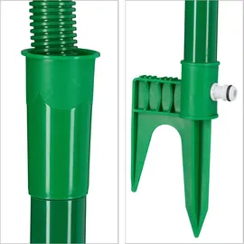 Relaxdays Sprinkler Blume 2er Set 6 m gelb/grün/rot