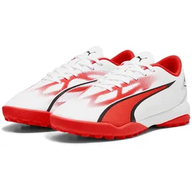 Puma Ultra Play TT Multinocken Fußballschuhe Kinder Puma white/Puma black/fire orchid 35