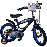 TPFSports DC Batman Kinderfahrrad - Jungen - 14 Zoll - Rücktritt + Handbremse - Schwarz