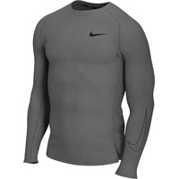 Nike Pro langarm Funktionsshirt Herren - grau-XL