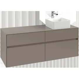 Villeroy & Boch Waschtischunterschrank 4 Auszüge 140 x 54,8 x 50 cm Schwarz