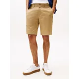 Tommy Hilfiger Bermudas TOMMY HILFIGER "BROOKLYN SHORT 1985", Herren, Gr. 30, N-Gr, braun (camel), Web, Obermaterial: 97% Baumwolle, 3% Elasthan, Hosen Bermudas