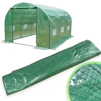 4IQ Group Gewächshausfolie UV Beständig - Gewächshaus Folie 2,5x4m - Grün Gitterfolie für Tunnel Gewächshaus - Tomatenhaus Folie 140g/m2 - Starke Gartenfolie 250x400 cm