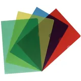 aktenhüllen 20 Aktenhüllen / Sichthüllen / DIN A4 / Farbe: je 5x rot,blau,gelb,grün