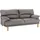 TRENDMANUFAKTUR 3-Sitzer TRENDMANUFAKTUR "Cecilia, Sofa in italienischem Design", silber, B:200cm H:87cm T:90cm, Sofas, mit tollem Sitzkomfort, extrabequeme Armlehnen, Holzfüße
