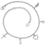 Engelsrufer Fußkette SS25 ERFS-FLH-PE-ZI - silber
