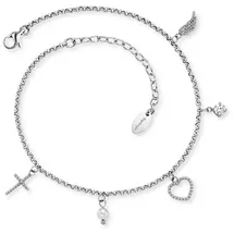 Engelsrufer Fußkette SS25 ERFS-FLH-PE-ZI - silber