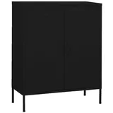 deluke KEVI Büroschrank 80 x 35 x 101,5 cm Schwarz