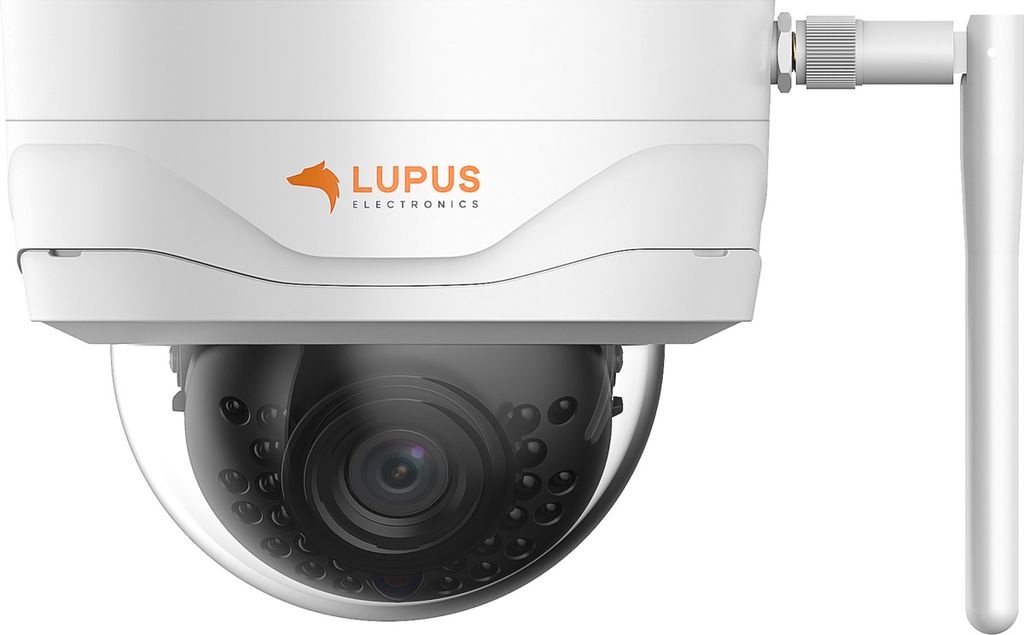 Lupus LE204 WLAN IP Domekamera, Überwachungskamera für aussen, SD Aufzeichnung, Deutscher Hersteller, kabellos via WLAN, Nachtsicht, Metallgehäu...