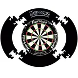 HARROWS 4 Piece Surround Dartscheibe - Black - One Size