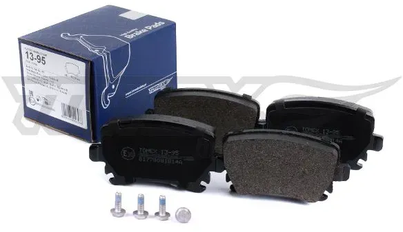 TOMEX BRAKES Bremsbelagsatz, Scheibenbremse tx1395 Hinterachse für VW Audi (FAW)