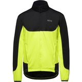Gore Wear C5 Gore Windstopper Thermo Trail Jacke Herren Fahrrad-Jacke, Black/Neon Yellow, XL