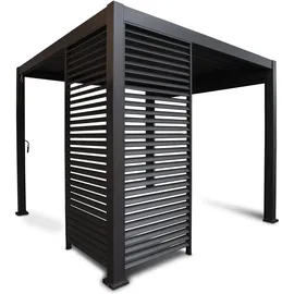 LECO Wand 93 cm zur Lamellenpergola DELUXE anthrazit