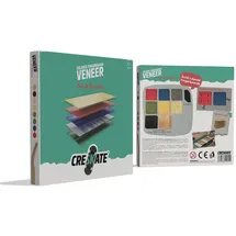 creskate Colored Fingerboard Veneer – Set für 6 Boards, 125×125 mm farbiges Echtholzfurnier + Griptape – Made & Engineered in Germany
