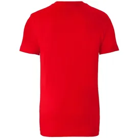 LOGOSHIRT T-Shirt "MAGNUM", Herren, Gr. L, rot, 100% Baumwolle, bedruckt, normal, Rundhals, Shirts T-Shirt, mit großem Front-Print