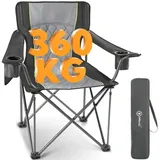HOMECALL - Campingstuhl Übergroßer Klappstuhl mit hoher Rückenlehne, XXL Faltstuhl Gepolstert ( Bis 360KG Belastbar ) , Robust und Zuverlässig