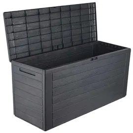Prosperplast Auflagenbox Woodebox 280 Liter anthrazit