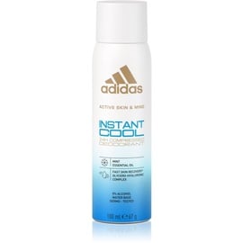 adidas Instant Cool 100 ml Kühlend-erfrischendes Deodorant mit Minzduft für Frauen
