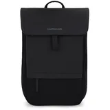 Kapten & Son Rucksack Fyn Classic All Black 11 L | Rucksack Damen & Herren | Tagesrucksack mit 14" Laptopfach | Backpack ideal für Uni, City, Arbeit, Reisen