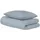 SCHIESSER Grebur Zickzack Hellblau 155 x 220 cm + 80 x 80 cm
