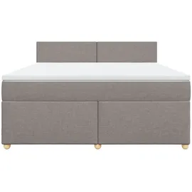 vidaXL Boxspringbett 180 x 200 cm Taupe