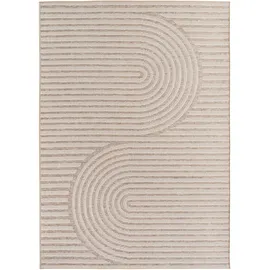 KADIMA DESIGN Teppich Outdoor VENTOUX in Beige, im Boho-Stil, 240 x 340 cm