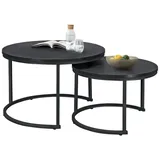 [en.casa] Christchurch Schwarz Metall 74 x 74 x 47 cm