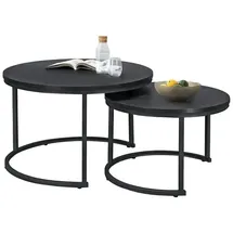 [en.casa] Christchurch Schwarz Metall 74 x 74 x 47 cm