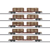 Märklin 47154 Rungenwagen-Set Holztransport