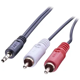Lindy Audiokabel 2x RCA-Stecker - 3,5mm Klinken-Stecker 5,0m (35683)