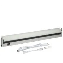 Oktaplex lighting Oktaplex LED Unterbauleuchte schwenkbar 60cm Aluminium warmweiß 230V mit Schalter