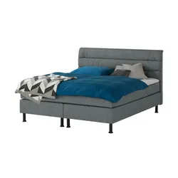 Boxspringbett  Lina ¦ grau ¦ Maße (cm): B: 164 H: 122