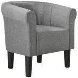 [en.casa] Sessel Jelgava Textil 70 x 70 x 58 cm Hellgrau Relaxsessel