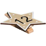 Rayher Holz-Adventskalender Zahlen 1-24 Bunt