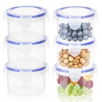 GMMG Vorratsdosen mit Deckel Frischhaltedosen Set 300ml Gefrierdosen Küche Auslaufsicher Lebensmittelbehälter Mehrweg Salatdressing Behälter zur Aufbewahrung von Lebensmitteln(6 Stück)