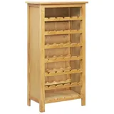 vidaXL Weinschrank 56 x 32 x 110 cm Massivholz Eiche