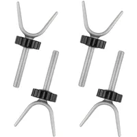 4 Stück Druckschrauben, Baby Tor Schrauben, Kindergitter Zubehör, Stahl rutschfest Y-Typ M10 Multifunktion Druckmontierte Schrauben für Baby Gates Stair Gates, Pet Gates (Schwarz + Splitter)